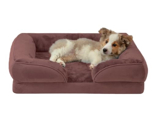 Hundebett Katzenhöhlenbett Hundebetten Für Große Hunde, Maschinenwaschbar Und rutschfeste Unterseite, Großes Hundebett, Haustierbett Haustier-Katzenhaus (Color : A, Size : 88 * 64cm) von PIPONS