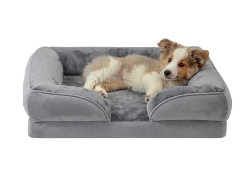 Hundebett Katzenhöhlenbett Hundebetten Für Große Hunde, Maschinenwaschbar Und rutschfeste Unterseite, Großes Hundebett, Haustierbett Haustier-Katzenhaus (Color : B, Size : 88 * 64cm) von PIPONS