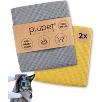 PIUPET Hundehandtuch gelb/ grau von PIUPET