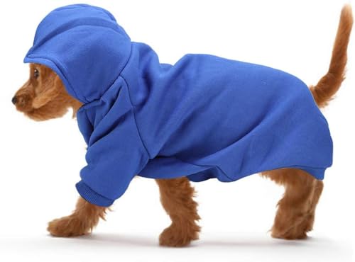 Haustierkleidung für den Winter, Hunde-Kapuzenpullover, niedlicher Baumwollpullover, warm, für Spaziergänge im Freien, hält warm für kaltes Wetter von PIURUF