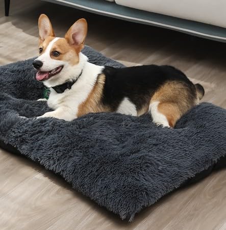 Hundebetten, großes waschbares Sofa, Hundebett, beruhigendes Katzenbett, Anti-Angst-Katzenbett, Haustier-Sofa, Matratze, Matte für Hunde, rutschfestes Haustier-Schlafkissen von PIURUF