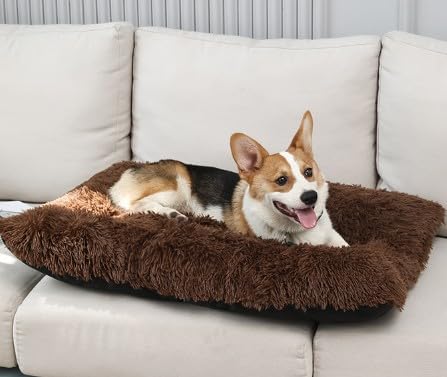 Hundebetten, großes waschbares Sofa, Hundebett, beruhigendes Katzenbett, Anti-Angst-Katzenbett, Haustier-Sofa, Matratze, Matte für Hunde, rutschfestes Haustier-Schlafkissen von PIURUF