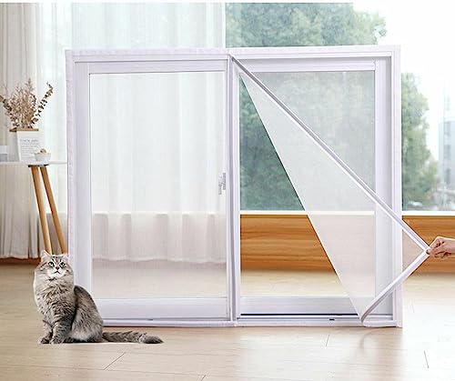 PIURUF Magnetische Fliegengitter für Fenster,Automatische Schließung Pet Proof Mesh,Insektenschutz Mesh,Balkon Anti-Mosquto,Hohe Dichte Fenster Mesh Net von PIURUF