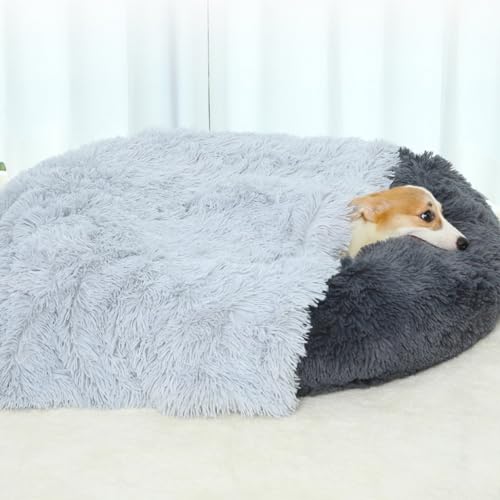 PIURUF Sofabezug für Hunde und Katzen, waschbarer Möbelschutz, flauschiges Hundebett, groß, Premium-Plüsch-Hundekissen, Hundekäfig-Matratze, 200 x 120 cm von PIURUF