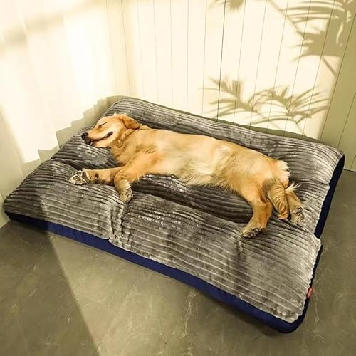 PIURUF Waschbare Hundekäfig-Matratze, Hundekäfig-Matratze, Käfig-Pad, Deluxe-Plüsch-Katzenmatte, Winter-Hundekissen, 2-in-1-Katzenbett zum Spielen und Schlafen von PIURUF