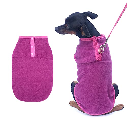 PIXRIY Haustier-Hundebekleidung für Welpen, kleine Hunde, Katzen, Hundepullover (Medium, Violett) von PIXRIY