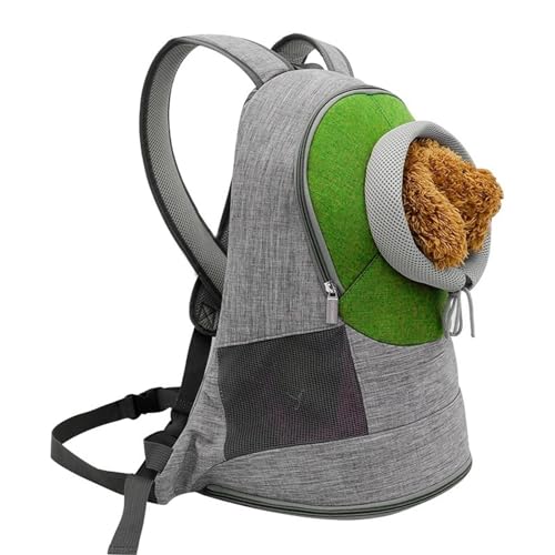 Hunderucksack Für Kleine Hunde,Verstellbare Katzenrucksack Transporttasche Mit Head-Out-Design Und Ausbruchssicherem Design,Haustier Tragetasche Für Hunde,Grün von PJDDP