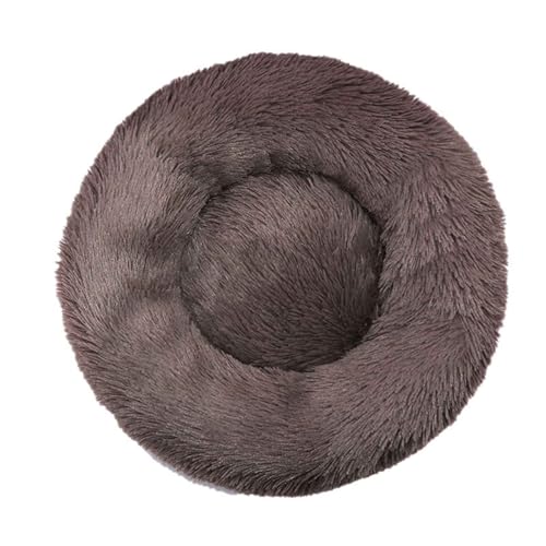 PJDDP Fluffy Hundecouchbett, Hundekissen, Waschbar Dog Bed, Superweich Katzenbett Mit Rutschfester Unterseite Für Kleine Mittelgroße Und Große Hunde,Light Brown,50cm von PJDDP