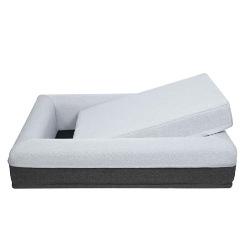 PJDDP Hundebett, Haustiersofa, Hundebett Waschbar, Orthopädisches Hundebett, Memory Foam Hundesofa Mit Rutschfestem Boden Für Mittlere Kleine Hunde,L von PJDDP