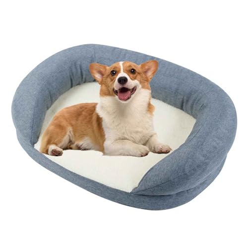 PJDDP Hundebett, Katzenbett, Hundematratze, Orthopädische Hundebetten, Waschbar rutschfest Hundebetten Für Kleine, Mittelgroße Hunde, Katzen,Dark Gray,S von PJDDP