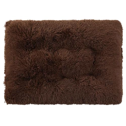 PJDDP Hundebett Hunde, Waschbar Flauschig Hundekorb, Weiches Plüsch-Hundebett, rutschfeste Hundekörbchen Für Kleine Mittelgroße Und Große Hunde Und Katzen,Kaffee,3XL von PJDDP