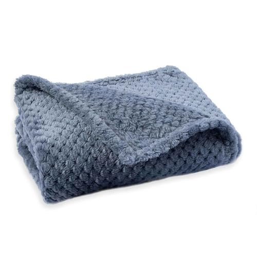 PJDDP Hundedecke Flauschig Und Weich, Katzendecke, Haustier Decke Für Unterwegs, Waschbar Hundedecke, Für Grosse Mittlere Kleine Katzen Und Hunde,Blue Gray,S von PJDDP