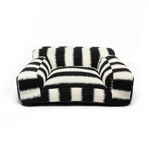 PJDDP Hundesofa, Flauschiges Plüsch-Katzenbett, Katzensofa Mit Abnehmbarem Waschbarem Bezug, Rutschfestem Boden, Für Große, Mittelgroße & Kleine Hunde,L von PJDDP