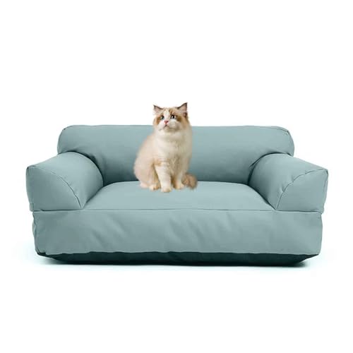 PJDDP Hundesofa, wasserdichte Hundebett, Katzensofa Mit Abnehmbarem, Waschbarem Bezug, Rutschfester Boden, Für Große, Mittelgroße & Kleine Hunde,Blau,XL von PJDDP