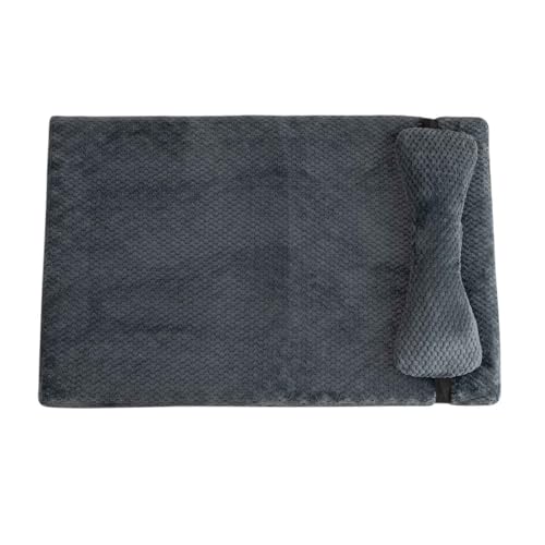 PJDDP Orthopädisches Hundebett, Hunde Matratze, Hundesofa, rutschfest Hundebetten Mit Abnembarer, Waschbarer Hülle Für Kleine, Mittelgroße & Große Hunde,Dark Gray,XXL von PJDDP