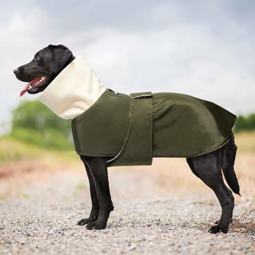 PJDDP Wärme Hundemantel, Winddicht Hundejacke, Winddichte Hundeweste Mit Turtleneck Und Geschirrloch, Sehr Warm Für Den Winter Und Kaltes Wetter,S von PJDDP