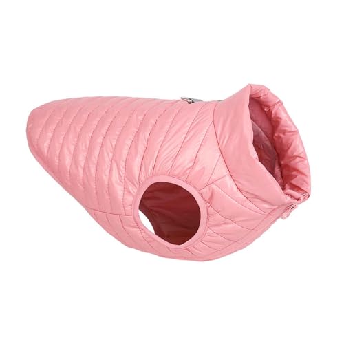 PJDDP Wasserdichter Hundejacke, Warmer Hundemantel, Warme Hundeweste, Hunde Jacke Reflektierende Mit D-Rings, Für Kleine, Mittlere Hunde Katze,Rosa,XS von PJDDP