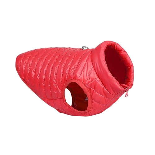 PJDDP Wasserdichter Hundejacke, Warmer Hundemantel, Warme Hundeweste, Hunde Jacke Reflektierende Mit D-Rings, Für Kleine, Mittlere Hunde Katze,Rot,XS von PJDDP