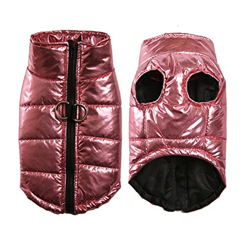 Kleidung für große Hunde Herbst Winter warm S-7XL (Farbe: Rosa, Größe: XL) von PJRYC