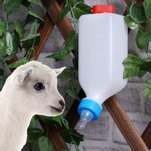 PKNYBZH Ziegenfütterungsflaschen 800ml Pet Feeder Flasche und Lamm Stillflasche, Viehflasche für Schaf, Lamm, Kalb und andere Säugetierfütterungsflaschen von PKNYBZH