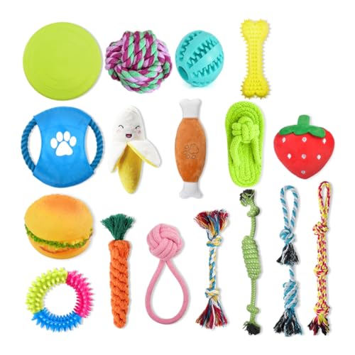 PLCPDM Puppy Molar Toy for Puppy Tossing Toy for Indoor Dogs Aggressive Chewer Grinding Resistant von PLCPDM