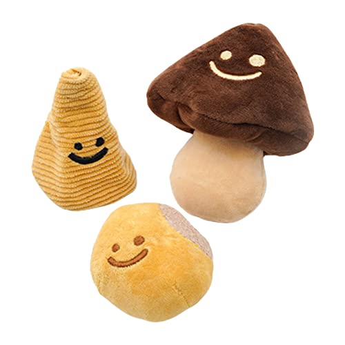 PLCPDM for Creative Dog Plush Tear Resistant Hidden Food Pet 3 Pcs Dog Vocal Odor von PLCPDM