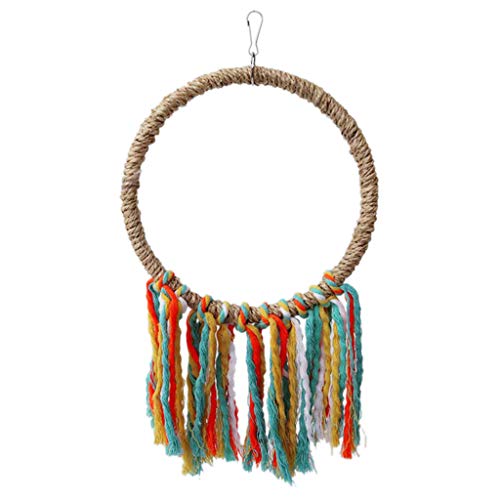 Papageienkäfig-Spielzeug, Sisal-Sitzstange, mehrfarbig, Baumwollseil, Kauspielzeug, Vogelfuttersuche, Wandspielzeug für Wellensittiche, Sittiche, Unzertrennliche Vögel Papageienkäfig-Spielzeug, Sisal-Sitzstange, mehrfarbig, Baumwollseil, Kauspielzeug, Vogelfuttersuche, Wandspielzeug für Wellensittiche, Sittiche, Unzertrennliche Vögel von PLCPDM
