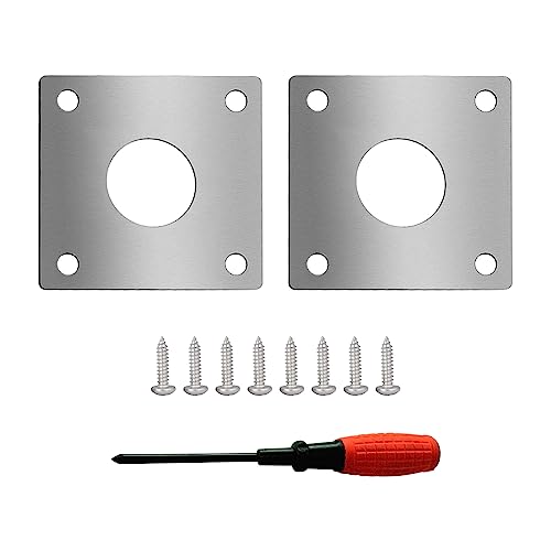 PLCatis Spechtschutz für Nistkasten 2 Stück Meisenkasten Vogelhaus Schutzplatte 32mm Vogelnistkasten Edelstahl Zubehör für Nistkasten mit 8 Stück Schrauben und Schraubendreher von PLCatis