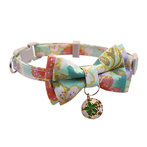 Hundezubehör Pet Printed Bow Collars Adjustable Up Sunflower Bell Gänseblümchen und Tools with J8s6 Small Haustierhalsbänder Dog von PLGEBR