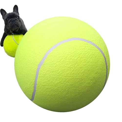 Hunde-Tennisbälle, 24,1 cm, riesiger, großer interaktiver Haustierball, Premium-Quietsch-Tennisbälle, Outdoor-Sport-Hundeball, leicht zu fangen, interaktiver Tennisball, lustiger von PLIAGE