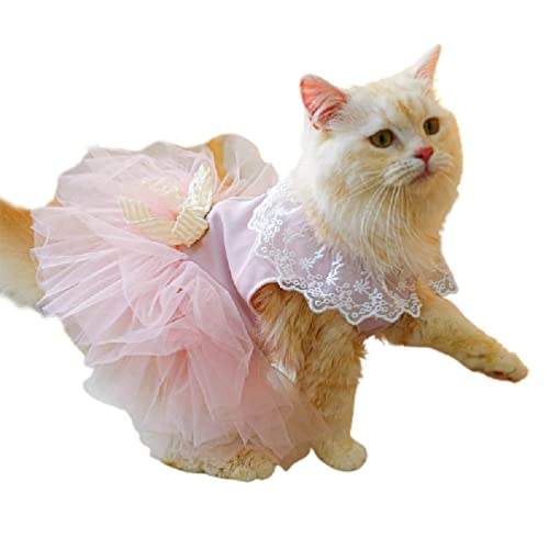 Kleine Hund Kostüm Französisch Kleid Party Tüll Kleider Katze Festival Kleidung Hund Spitze Kleider Atmungsaktiv Haustier Fotografie Anzug Haustier Hochzeit Kleid von PLMN