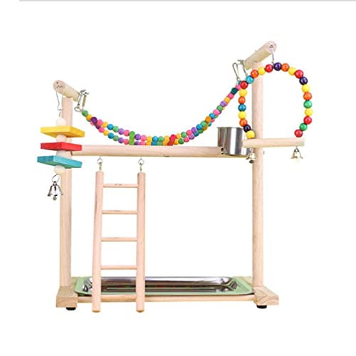 Kletterspielzeug für Vögel Haustier Klettern Dekoration Schaukel Training Sitzstange Papageien Käfig Spielzeug Gym Kauspielzeug Playstand Vogel Schaukel für Käfig von PLMN