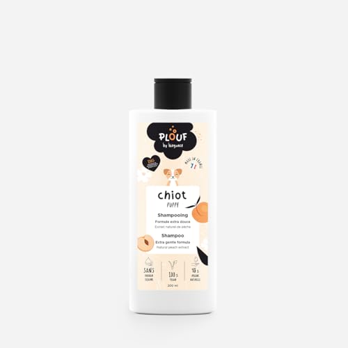 Biogance PLOUF Shampoo für Welpen, 200 ml, 0% Parabene, 0% Silikon, Weich und süß, Für Welpen ab 3 Monaten, Extra weiche Formel, Reinigt sanft das Fell, Hundeshampoo von Biogance