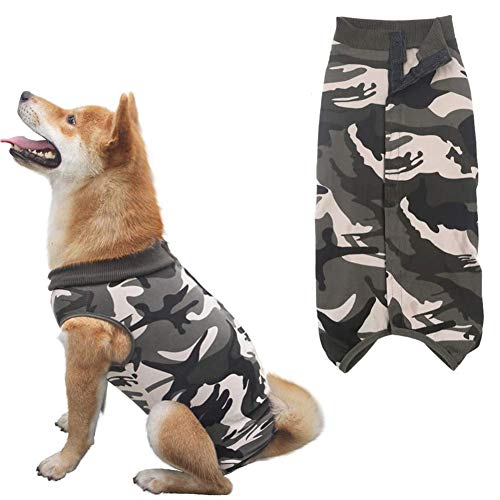 PLUS PO Hundebody Katzenbody Nach Op Katzenmäntel für Haustiere Hundekörperanzug nach der Operation Medizinisches Haustierhemd klein green,2XL von PLUS PO