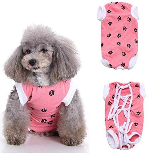 PLUS PO Hundebody op Body für Hunde Chirurgische Weste für Hunde Medizinisches Haustierhemd klein Katzenmäntel für Haustiere Dog Recovery Suits pink,s von PLUS PO