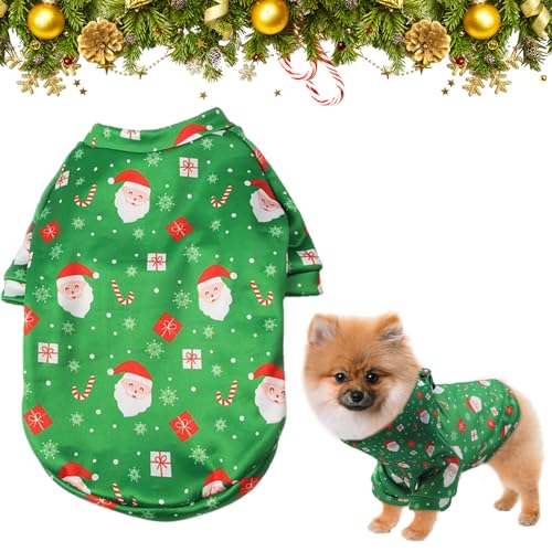 PLUSHCEWT Haustier Weihnachtskostüm Hund Weihnachten Outfit Weihnachtsmann Haustier Westen Weihnachten Katze Kostüme Weihnachten Haustierkleidung Geeignet für kleine mittlere Hunde Katzen (A) von PLUSHCEWT