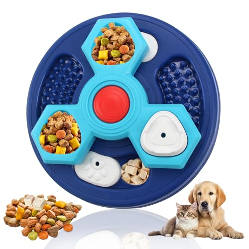 PLUSHCEWT Hunde-Puzzle-Spielzeug, interaktives Hundespielzeug gegen Langeweile, Leckerli-Spender für große Hunde, Leckerli-Spielzeug für kleine und mittelgroße Hunde, langsames Füttern, um die von PLUSHCEWT