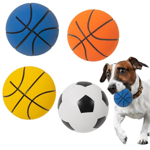 PLUSHCEWT Hundespielzeug, Ball, unzerstörbarer Hundeball, Gummi, Wurfspielzeug, Hundeball, widerstandsfähiges Zahnen, Kauspielzeug für kleine, mittelgroße Hunde, Welpen, Wasserspringen, Apportieren, von PLUSHCEWT