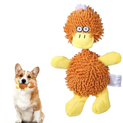 PLUSHCEWT Hundespielzeug Quietschspielzeug Weiches Plüsch-Hundespielzeug Baumwoll-Kauspielzeug für Hunde Langlebiges interaktives Haustier Spielzeug zur Zahnreinigung und Unterhaltung (A) von PLUSHCEWT