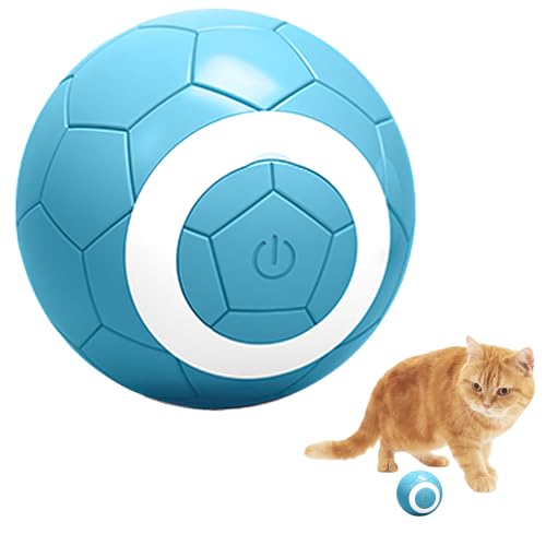 PLUSHCEWT Interaktives Hundespielzeug Hundeball Spinning Dog Ball Spielzeug mit 2 Modi mit Akku Lange Akkulaufzeit USB Wiederaufladbare für Katzen im Innenbereich Hunde Haustiere (A) von PLUSHCEWT