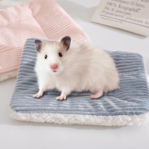 PLUSHCEWT Kleintier-Plüsch-Bettmatte, Meerschweinchen-Bettmatte, Meerschweinchen-Bettwäsche, warme Flaum, Meerschweinchen, Kaninchenbett, Hamster-Bettwäsche für Kätzchen, Kaninchen, Chinchillas, von PLUSHCEWT