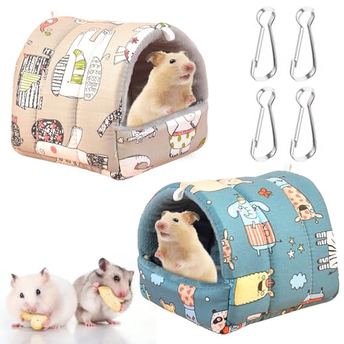 PLUSHCEWT Meerschweinchenbett, Kaninchenhaus, Kaninchenbett, Meerschweinchenversteck, waschbares Hamsterbett, Meerschweinchen-Zubehör für Kaninchen, Hamster, Chinchilla, Frettchen, Kaninchen und von PLUSHCEWT