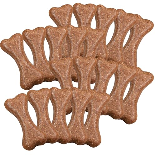 20 Stück für den Seniorhund - PLUTOS® Käse Kauknochen - neuartiger Milchprotein-Kauknochen speziell für Seniorhunde - ohne Zuckerzusatz von PLUTOS