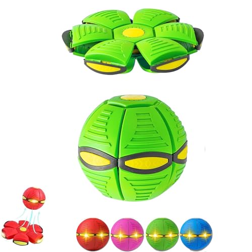 PMLOPJKD Doggy Disc Ball, der Hundescheibenball, Hundescheibenball mit Lichtern, Hundescheibenball für große Hunde, fliegende Untertasse, Ball für Hunde, tragbares Haustierspielzeug, fliegende von PMLOPJKD