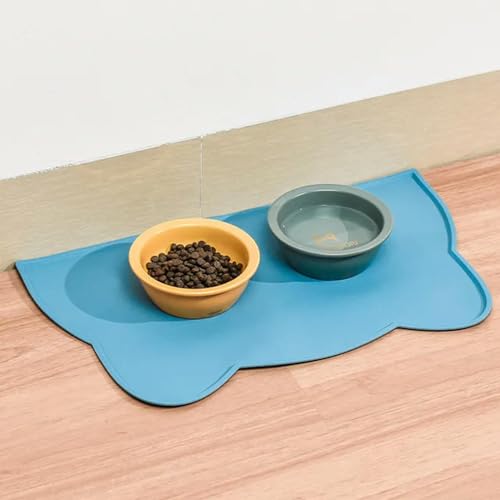 Pet Mat for Dog Cat Pet Food Pad Pet Bowl Drinking Mat Dog Feeding Placemat Portable Outdoor Feeding von PMMCON