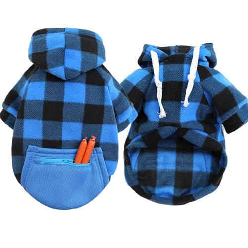 Winter Warme Haustier Hund Kleidung Weiche Wolle Hund Hoodies Outfit Für Kleine Hunde Mops Pullover Kleidung Welpen Katze Mantel Jacke von PMMCON