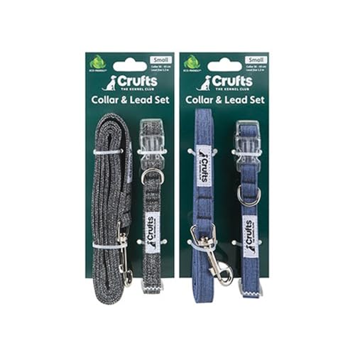 Crufts Haustierhalsband und Leine, Set – 1 Set, stilvoll und langlebig, perfekt für kleine Hunde und Katzen von PMS