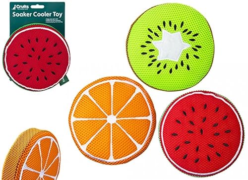 PMS 879104 Crufts Fruit Soaker Cooles Spielzeug, lebendige Verschiedene Designs, erfrischend und unterhaltsam, perfekt für den Sommer im Freien, 1 Stück, Mehrfarbig von PMS