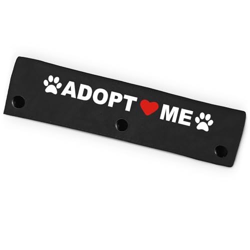 Adopt Me Hundeleine für Hunde, lustige Hundeleine für Hundeliebhaber, Besitzer, Geschenk (schwarz) von PNTKION