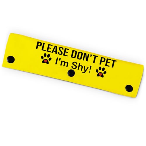 Please Don't Pet I'm Shy Haustier-Leine für Hunde, lustige Hundeleine für Hundeliebhaber, Besitzer, Geschenk (Gelb) von PNTKION